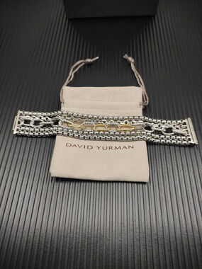 David Yurman Two-tone Gold Multi-strand Bracelet